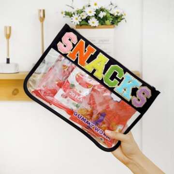 DYSHAYEN Clear Snack Bag - Stylish Travel Essential