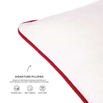 MONDAY MOOSE Christmas Velvet Pillow Covers, Set of 4