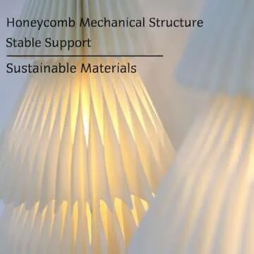 ZEYGC Christmas Decorations Light Up Paper Christmas Tree, Foldable Warm White Led Lighted Battery Operated 19.68" Xmas Decor for Indoor Home Decor