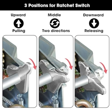 BIG RED 600lbs Manual Hand Crank Winch with Steel Cable