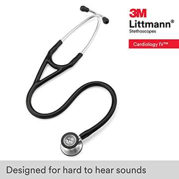 3M Littmann Cardiology IV Diagnostic Stethoscope, 6152, More Than 2X as Loud*, Weighs Less**, Stainl...