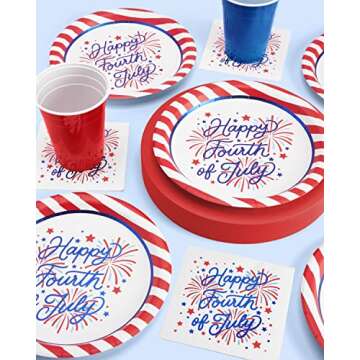 Quality 3-Ply Fourth of July Napkins, 25 pcs, Festive Decor