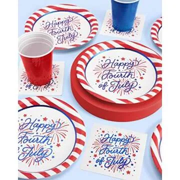 Quality 3-Ply Fourth of July Napkins, 25 pcs, Festive Decor