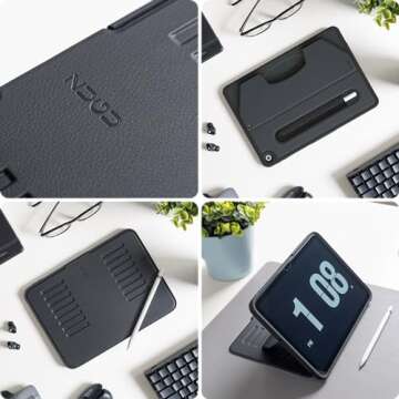 ZUGU CASE for 10.2 Inch iPad 9th Generation Case 7th / 8th Generation Case (2021/2020/2019) | Protective, Thin, Sleek Design, Magnetic Stand, Sleep/Wake Cover | Magnetic Cover | Black