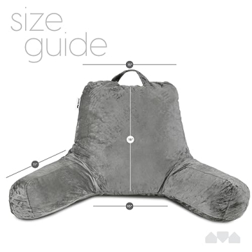 Milliard Memory Foam Reading Pillow Customizable Support Washable