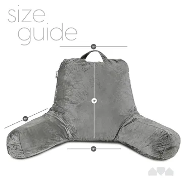 Milliard Memory Foam Reading Pillow Customizable Support Washable