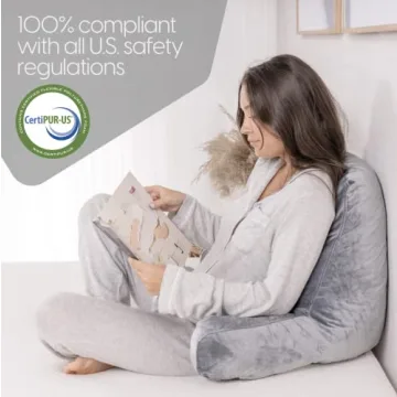 Milliard Memory Foam Reading Pillow Customizable Support Washable