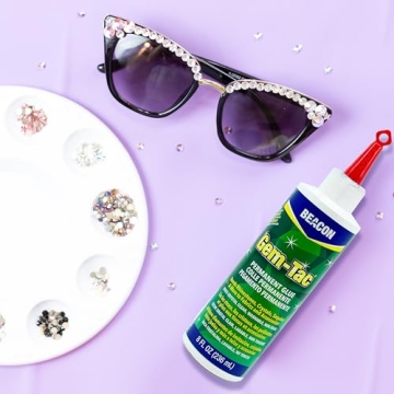 Gem-Tac Adhesive for Securely Bonding Rhinestones and Gems
