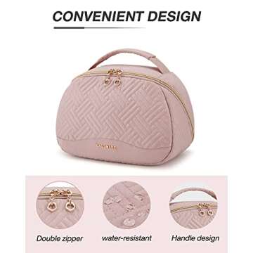 BAGSMART Travel Toiletry Bag for Stylish Women