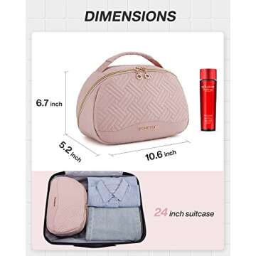 BAGSMART Travel Toiletry Bag for Stylish Women