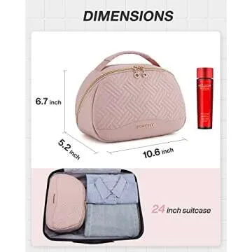 BAGSMART Travel Toiletry Bag for Stylish Women