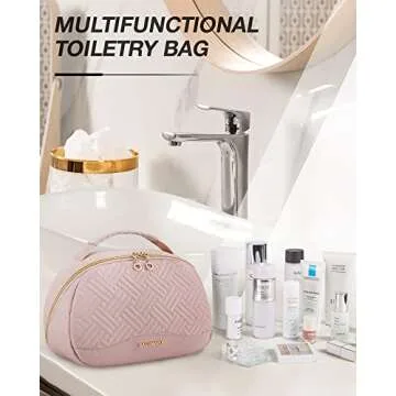 BAGSMART Travel Toiletry Bag for Stylish Women