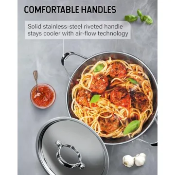 Durable 12-Quart Stainless Steel Stockpot for Even Cooking