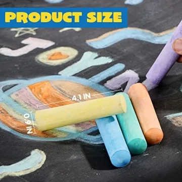 JOYIN 180 PCS Washable Sidewalk Chalks Set for Kids