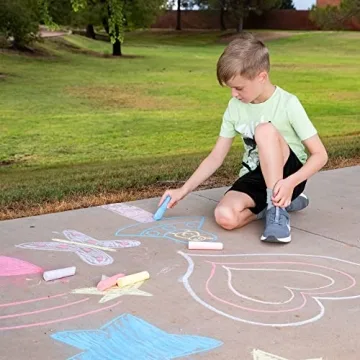 JOYIN 180 PCS Washable Sidewalk Chalks Set for Kids