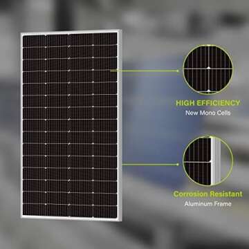 Newpowa 220W Monocrystalline Solar Panel for Off-Grid