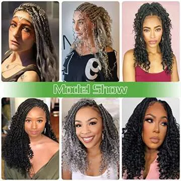 Goddess Locs Crochet Hair 14 Inch Boho Box Braids