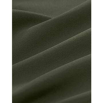 CRZ YOGA Women's Naked Feeling Biker Shorts 6'' - High Waist Yoga Workout Gym Spandex Shorts Grey Olive Small