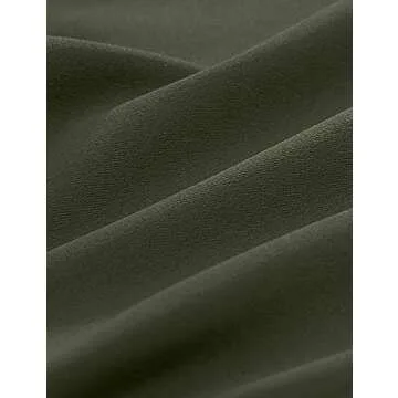 CRZ YOGA Women's Naked Feeling Biker Shorts 6'' - High Waist Yoga Workout Gym Spandex Shorts Grey Olive Small