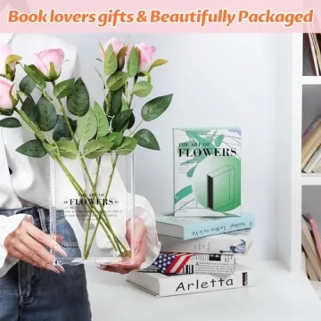 Charming Book-Shaped Flower Vase - Ideal for Gift
