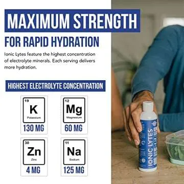 Ionic Lytes Electrolyte Concentrate (96 Servings) | Sugar Free, Keto Electrolyte Drops, Perfectly Purified Ionic Electrolytes for Rapid Hydration | 30% More Potassium, Magnesium & Zinc (8 oz)