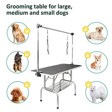 LOVMOR Professional Dog Grooming Table - Sturdy & Adjustable