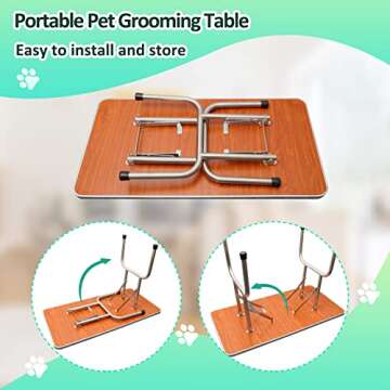 LOVMOR Professional Dog Grooming Table - Sturdy & Adjustable