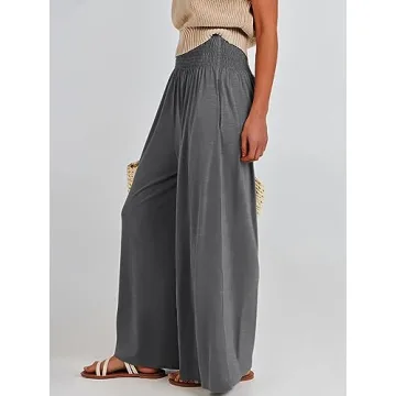 Comfortable ANRABESS Women Palazzo Pants for Summer