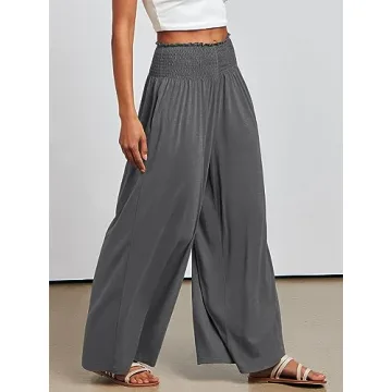 Comfortable ANRABESS Women Palazzo Pants for Summer