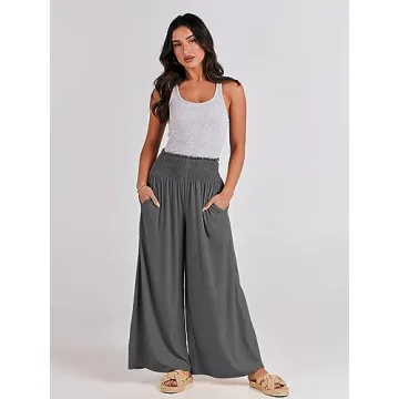 Comfortable ANRABESS Women Palazzo Pants for Summer
