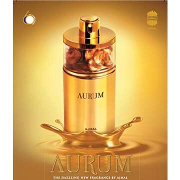 Aurum Perfume Oil 10ml for her - Ajmal Perfumes - Fresh Fruity Floral Spicy Woody Musky Powdery