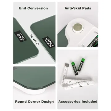 Accurate LED Bathroom Scale - Stylish & Reliable Weight Tracker