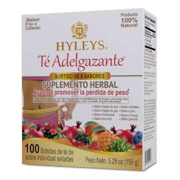 Hyleys Slim Tea 9 Flavor Assortment 100 Ct - Weight Loss Herbal Supplement Cleanse and Detox - 100 Tea Bags (1 Pack)