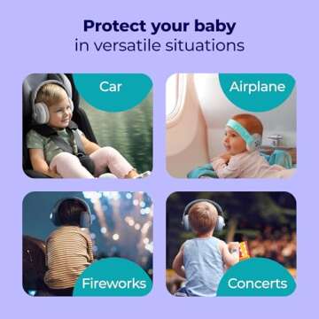 Baby Noise-Cancelling Earmuffs for Infant & Toddler Protection