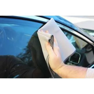 CARPRO GlassFiber Microfiber Towel - Car Wash Drying Towel Spotless Glass Windshield & Windows, MicroFiber Edge, Lint & Tag Free, Cleaning Cloth Towel Car Washing, Drying & Auto Detailing (Pack of 1)