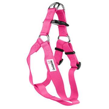Durable Doodlebone Bold Dog Harness in Red - Adjustable & Stylish