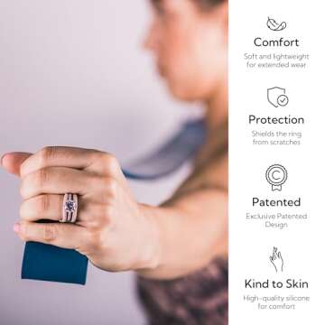 Rinfit Ring Protectors - Silicone Wedding Band Covers