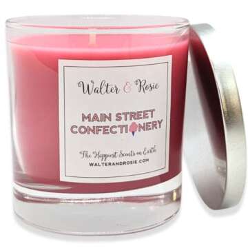 Walter & Rosie - Main Street Confectionery Candle 11 oz - Burns Up to 40 Hrs - Highly Fragrant - Lon...