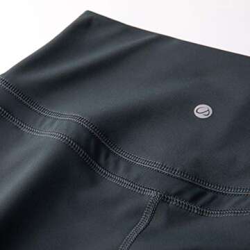 CRZ YOGA Womens Naked Feeling Workout 7/8 Yoga Leggings - 25 Inches High Waist Tight Pants Melanite Medium