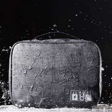 OrgaWise Electronics Organizer - Durable Multi-layer Travel Bag