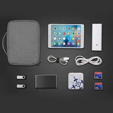 OrgaWise Electronics Organizer - Durable Multi-layer Travel Bag