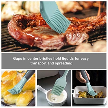 Caperci Silicone Basting Brushes Set for Perfect Baking BBQ
