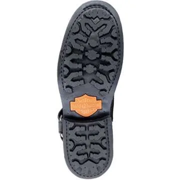 HARLEY-DAVIDSON FOOTWEAR Men's Scout Leather Motorcycle Harness Casual Boot, Black, 8.5