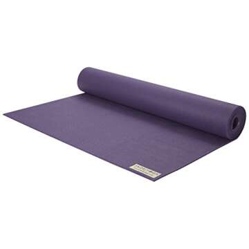 Jade Fusion Yoga Mat, Luxurious Comfort & Sturdy Workout Mats for Home Gym, 68" Yoga Mat Thick, Non-Slip Workout Mat with Extra Strong Grip, US Made Purple Yoga Mats