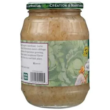 Eden Foods Organic Sauerkraut, 32-Ounce Glass - Perfect for Gut Health!