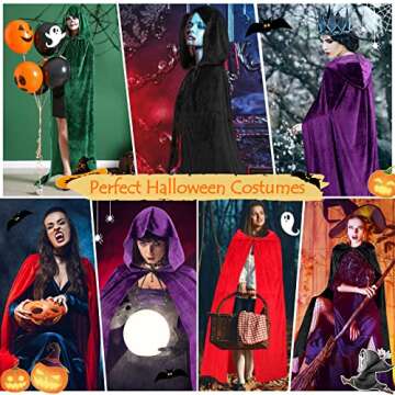 Purple Cape with Hood Purple Cloak Raven Costume Women Sarah Sanderson Costume Velvet Cloak Halloween Capes for Women