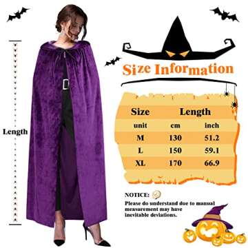 Purple Cape with Hood Purple Cloak Raven Costume Women Sarah Sanderson Costume Velvet Cloak Halloween Capes for Women