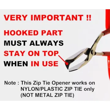 CABLE TIE OPENER : Let's UNLOCK ZIP TIE in 1 SECOND, so it can be REUSE many times | Pocket-sized & Stainless Steel