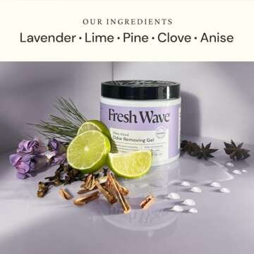 Fresh Wave Lavender Odor Removing Gel, 15 oz. | Odor Absorbers for Home | Safer Odor Relief | Natura...