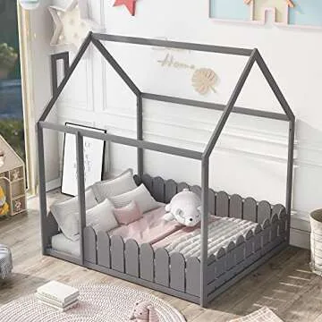 Merax Kids House Bed - Safe, Stylish, Fun Sleeping Space